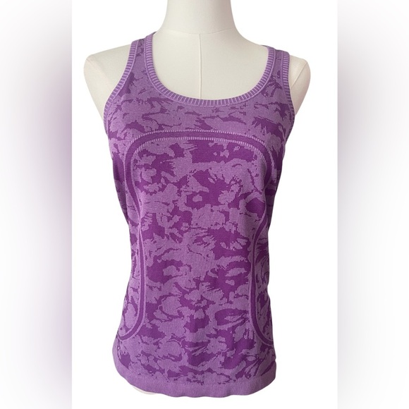 Lululemon Swiftly Tech Racerback Heathered Tender Violet Sz 6 - Picture 3 of 8